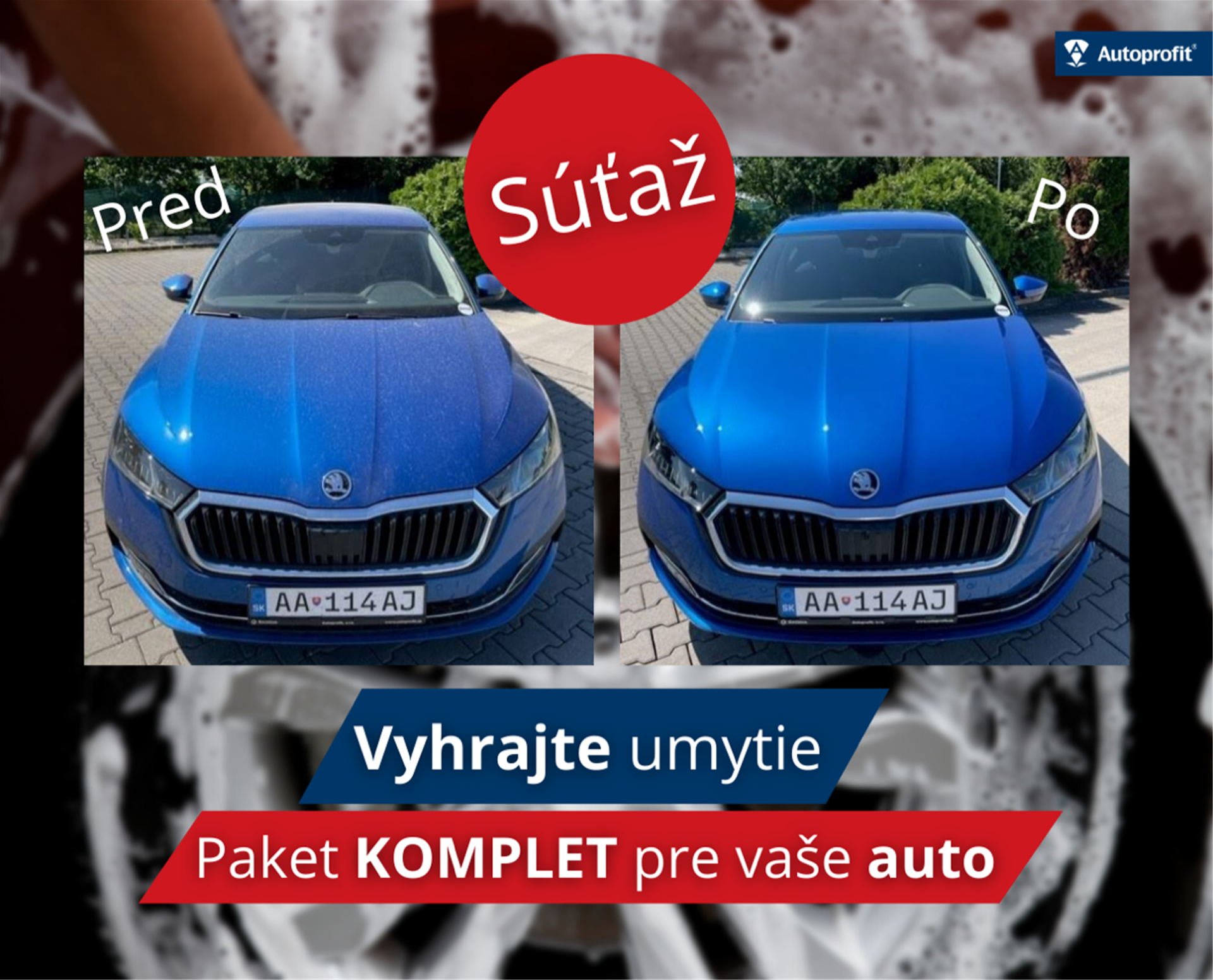 Autoprofit.sk Vyhrajte umytie - Paket komplet pre vaše auto