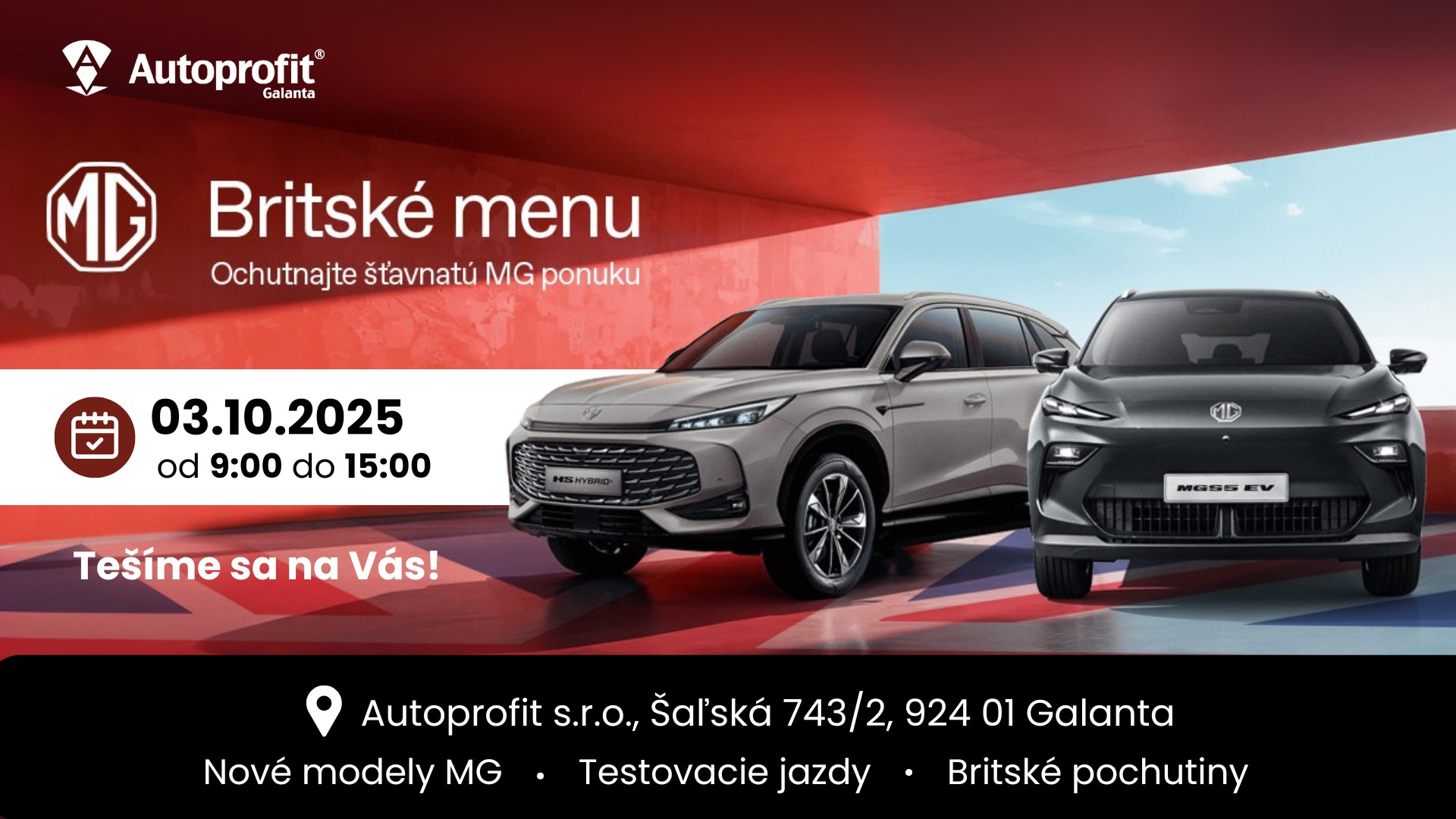 MG Britské menu